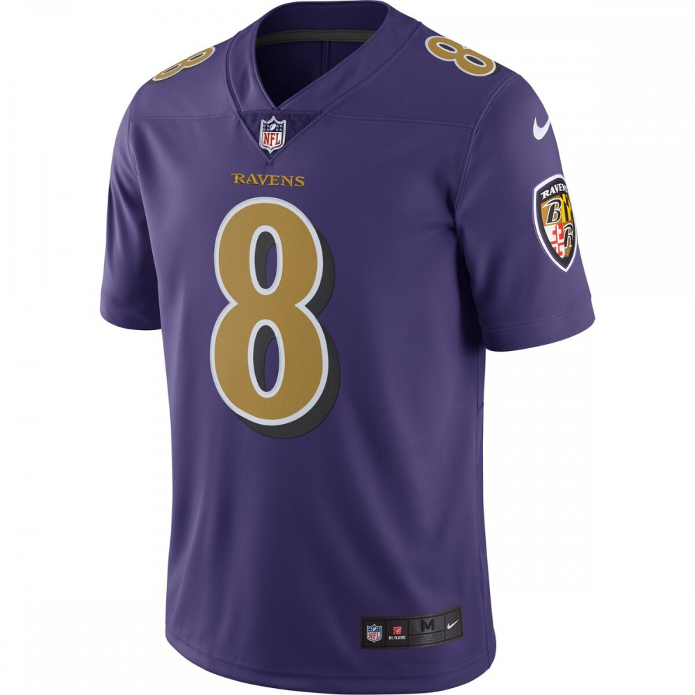 Lamar Jackson Baltimore Ravens Nike Color Rush Vapor Limited Jersey - Purple-Profan Arena